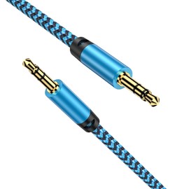 3.5mm Audio Cable, Stereo Cable, 3 Poles / TRS Aux Cable, Earphone Jack, Smartphone, Aux Cable, Stereo Mini Plug Cable, Male to Male AUX Cord, 24K Gold Plated, Nylon Braid, Hi-Fi High Sound Quality,