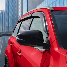 Voron Glass Tape-on Extra Durable Rain Guards for Toyota Highlander 2014-2019, Window Deflectors, Vent Window Visors, 6 Pieces - 100474