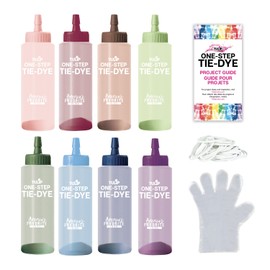 Tulip One-Step Tie-Dye Kit, Desert Colors, Easy Craft Activity, Permanent Fabric Designs, 8-Color