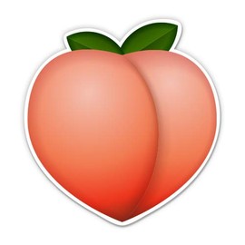 Peach - 12" Vinyl Sticker Waterproof Decal