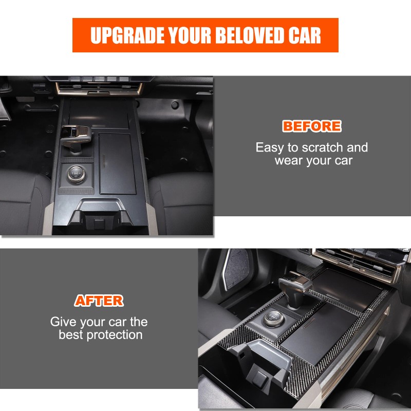 Carworld66 For Hummer EV 2024+ Carbon Fiber Interior Center Control