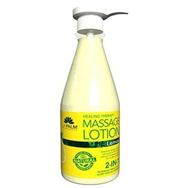 La Palm - Organic Healing Therapy Massage Lotion 24oz (Lemon)