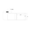 Blank Labels Thermal Transfer Shipping Labels, Matte White Printer Labels