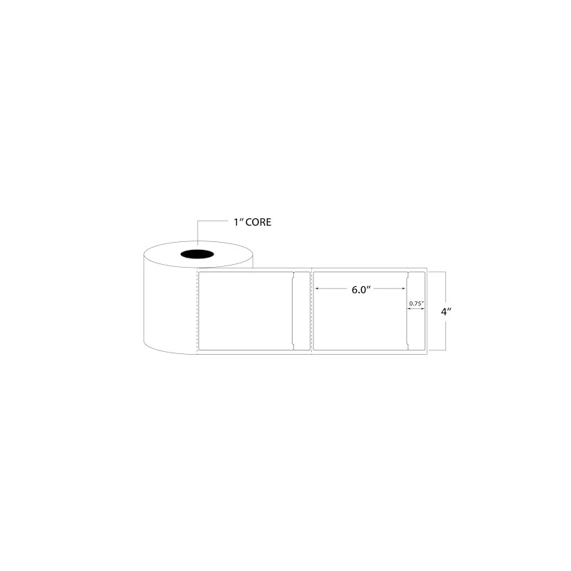 Blank Labels Thermal Transfer Shipping Labels, Matte White Printer Labels