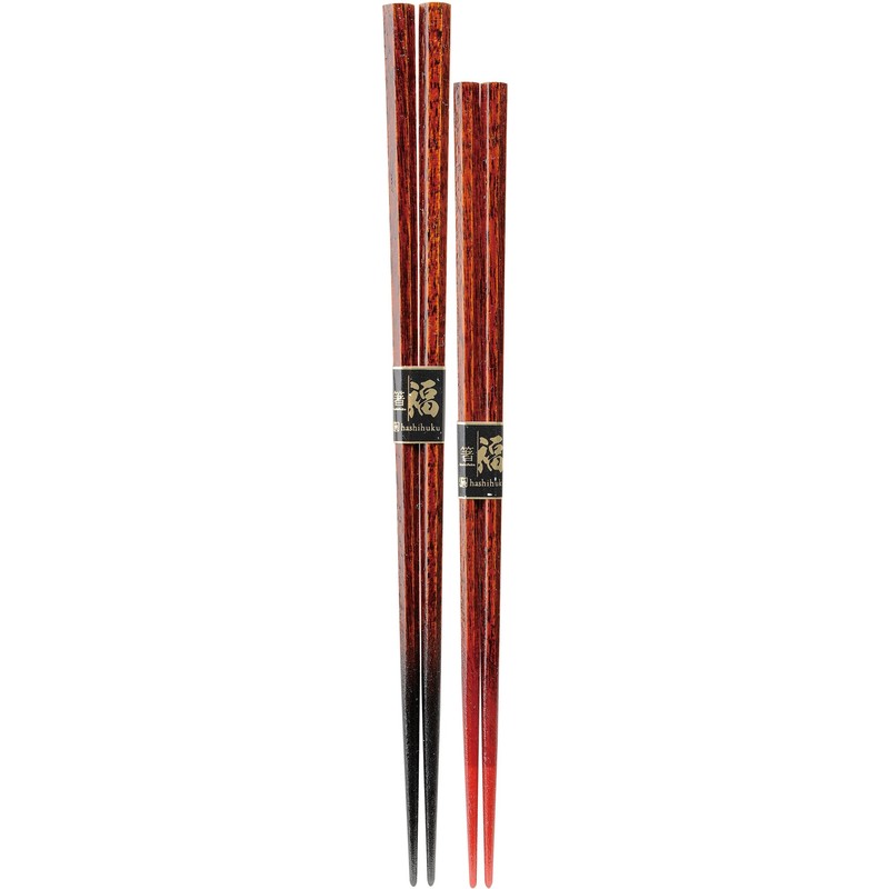 Kawai 101460 "Yamanaka Lacquer Chopsticks" MR Lacquer Tip Dry-Lacquer, Black,