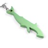 Komonee Shark Green Bottle Opener Key Chain Metal Sea Life
