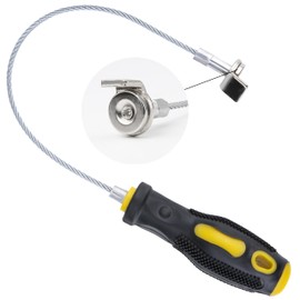 ecocstm Strong Magnetic Oil Drain Plug Remover Tool, Oil Drain Plug Remover Instrument, Anti Scald Sump Plug Removal Tool, Universal Flexible Oil Plug Removal Tool (14 Inch)