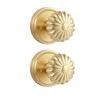 MRML Gold Passage Door Knob, Interior Hall Closet Light Gold