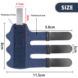 FIBOUND Pack of 2 Finger Stabiliser, Finger Splints, Finger Brace, Finger Brace, Finger Splint, Finger Stabiliser for Strained, Sprains, Broken, Arthritis or Tendinitis