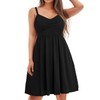 Summer Dresses Plus Size Black Casual Beach Spaghetti Strap Date