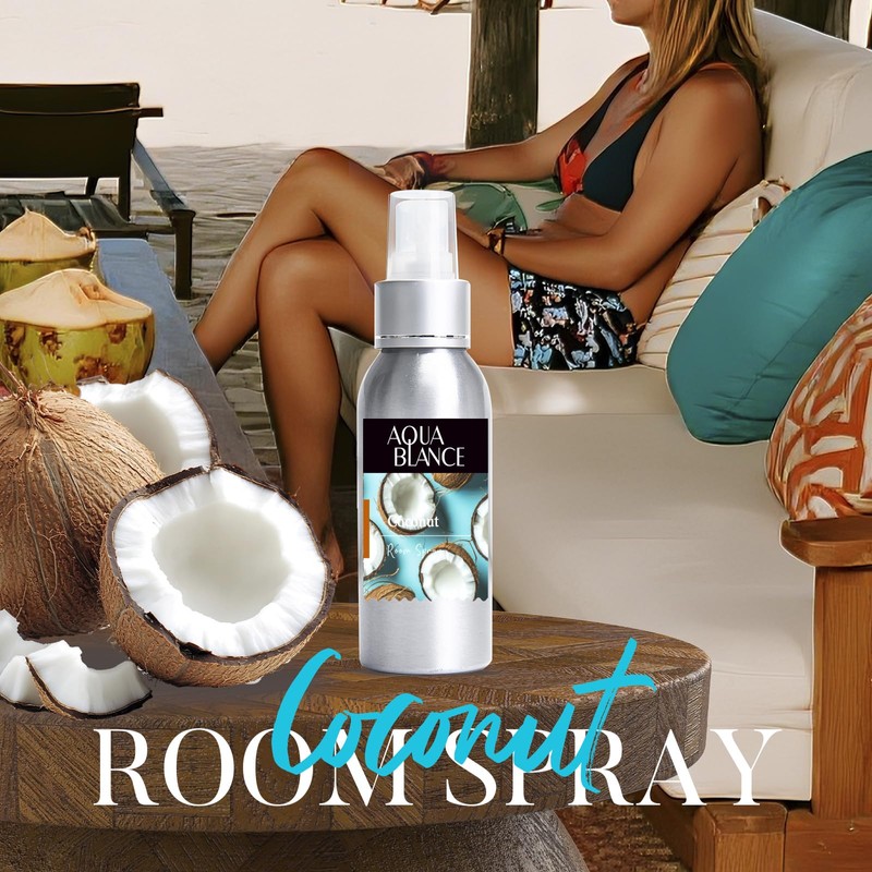 Fragrant Room Spray, Tropical, Ocean, Coconut, 3 x 3.4 fl