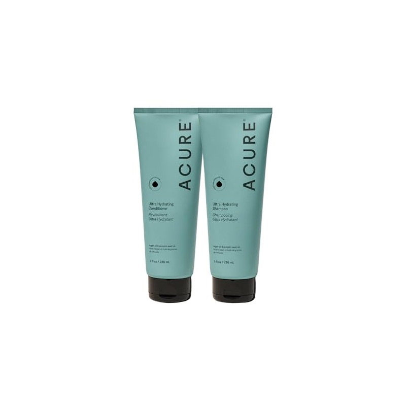 Acure | Shampoo y Acondicionador Ultra Hidratante para Cabello Seco