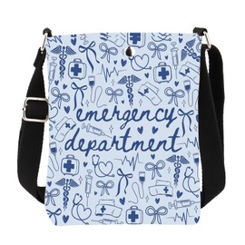 KUIYAI Emergency Nurse Gift Emergency Department Nurse Doctor Messenger Bag,Nursing Life Gift(emergencyDepartment)