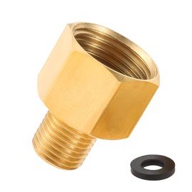 Gas Adapter G 1/2" Female to Right (RH) x G 1/4" Male to Left (LH) Gas Hose Connectors Gas Adapter Standard Gas Thread BBQ Camping Stove Gas Systems