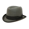 DH Hand Made 100% Wool Hard Top Churchill Homburg Felt