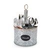 Mind Reader BRUTE4-SIL, Cutlery, Silverware Organizer, Utensil Caddy, Multi-Purpose Holder,