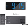 KWANWA Digital Alarm Clock with Large LED Display - Adjustable