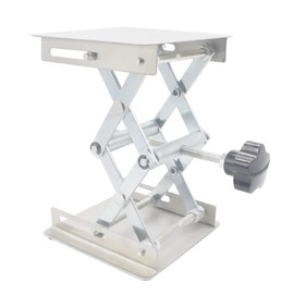 Stainless Steel Lab Jack Stand, Table Lift Laboratory Jack Platform, xpandable Lift Height Range from 48mm to 155mm (100 x 100 mm)
