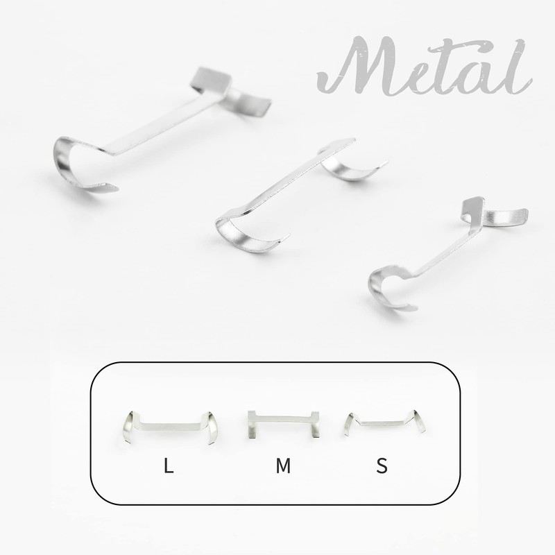 ELETIUO 13 Pack Filled Silver Metal Ring Guard with 4
