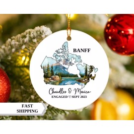 Unbranded Banff Engagement Christmas Ornament Banff Ornament Christmas Ornaments