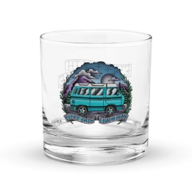 GoWesty Every Path Leads Home VW Vanagon T3 Camper Van Bar Alcohol Rocks Glass Cute Gift