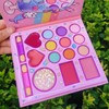 KARLOR Children's Make-Up, Girls' Make-Up, 14 Colours with 2 Brushes,