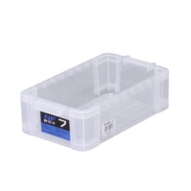 JEJ Astage NF Box #7, Clear, (W x D X H) (approx): 7.6 x 13.5 x 3.9 inches (19.3 x 34.2 x 9.9 cm)