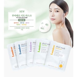 Lumiere Sheet Mask Pack Collagen Hyaluronic Water Balm Tea Tree Blemish 23gx10ea Blemish 10 Sheets / 루미에르 시트마스크팩 콜라겐 히아루론 워터밤 티트리 블래미쉬 23gx10ea 블레미쉬10매