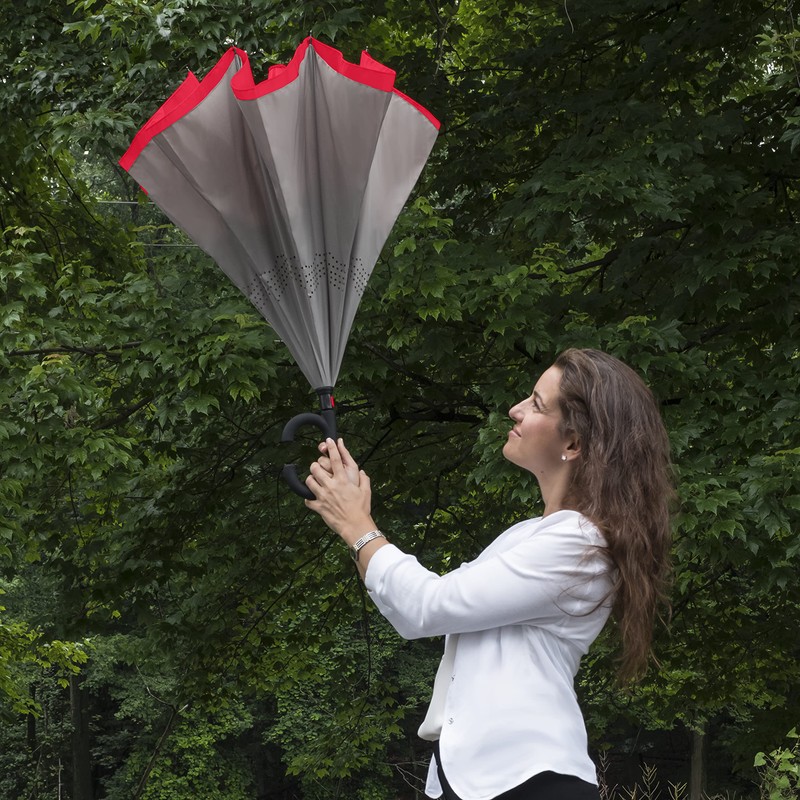 STROMBERGBRAND UMBRELLAS The ViceVersa 46 Inch Windproof Inverted Self Standing