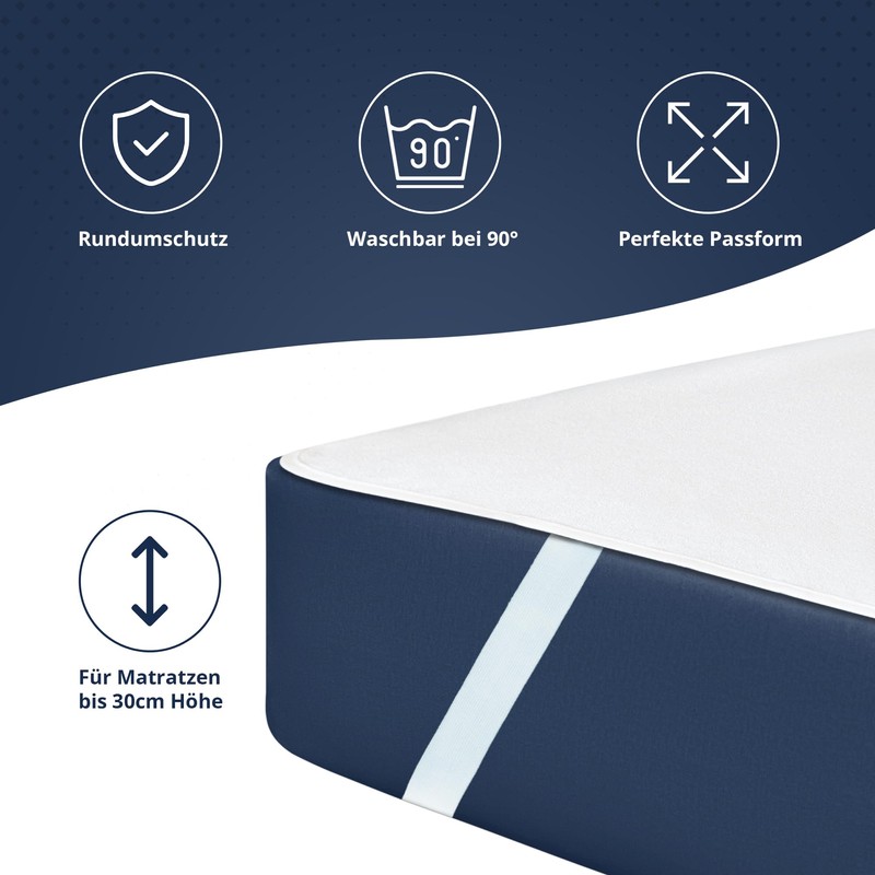 JACOBSON Mattress Protector 60 x 120 cm - Waterproof Mattress