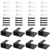Coufce 15mm / 0.59 Inch Stainless Steel Tile Bracket, Black
