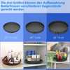 JESIFFY Pack of 3 Lazy Susan Turntable Organiser, Fridge 26