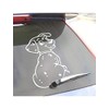 Simply ST22 Dog with Tail Decal Transfer Wiper, Brown