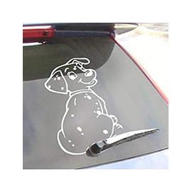 Simply ST22 Dog with Tail Decal Transfer Wiper, Brown