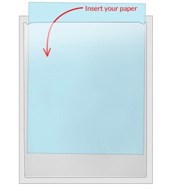 StoreSMART - 8.5" x 11" Peel & Stick Letter Size Pocket - Crystal-Clear, Archival, Polypropylene Plastic - 10-Pack - TL10308-10