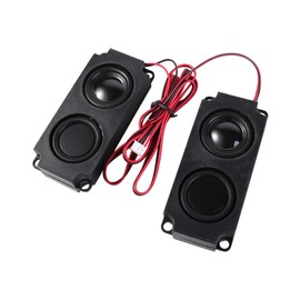 Leadigol 10045 Speaker 2Pcs Portable Advertising Machine Speaker, Advertising Machine Horn Square Speaker Double Diaphragm Bass Computer Speaker LED TV Speaker Horn Speakers