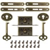 Jiozermi 2 Pack Mini Locks with Skeleton Key, Full Mortise