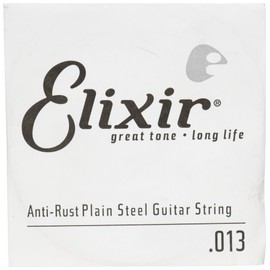 Elixir® Strings Bare Steel Single Strings with Anti-Rust Pad (.013)