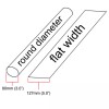 Salipt 3" ID Blue Heat Shrink Tube 2:1 ratio 3.0"