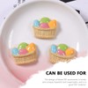 Kisangel 3sets Easter Bunny Eggs Basket Ornament Set DIY Decor