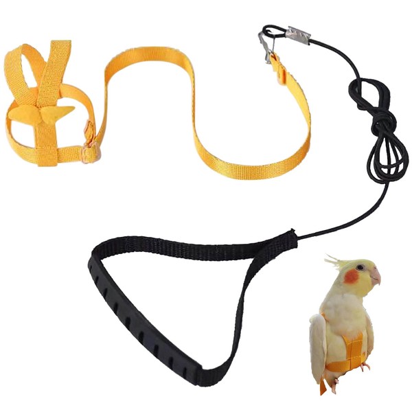 Adjustable Harness for Parrots Bird Harness Leash for Outdoor Flies