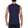 Quazia Mens 5 Pack Quick Dry Tank Tops, Moisture Wicking,