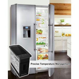 XR06CX-4N1F1 Temperature Controller for 120V 50-60HZ Commercial Refrigerators Freezer Includes Temperature Sensor Probes and Clasp