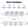 ExtraStar Power Strip 5-Way Multiple Socket Cable 1.5 m, Child