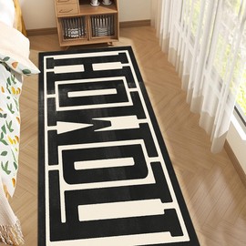 GUBIYU Farmhouse Howdy Door Mat Beige Area Rug for Bedroom Living Room Decor,23.6"x59" Decorative Home Indoor Outdoor Front Porch Door Mat,Black Trendy Stuff Howdy Preppy Decor Non Slip Bathroom Rugs