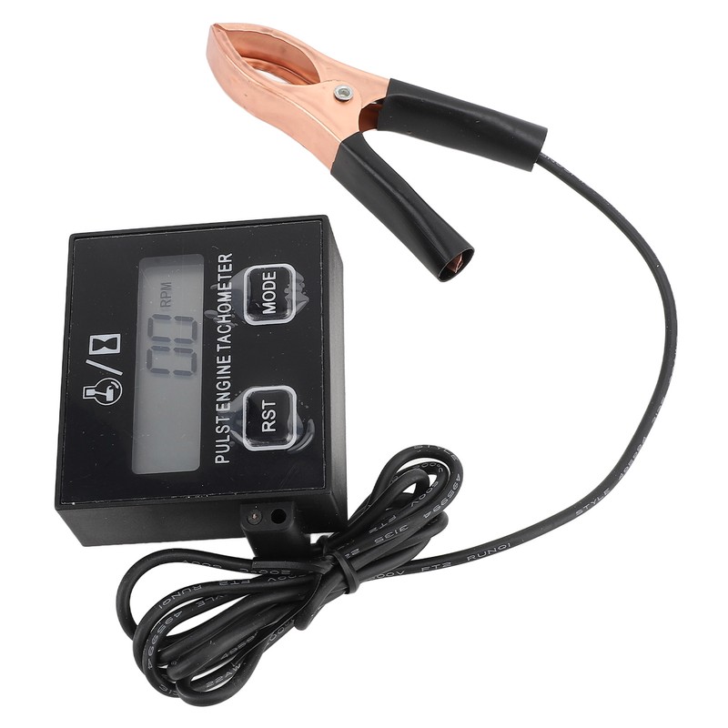 Pulse Engine Tachometer Small Digital LCD Display Speedometer 30000RPM for