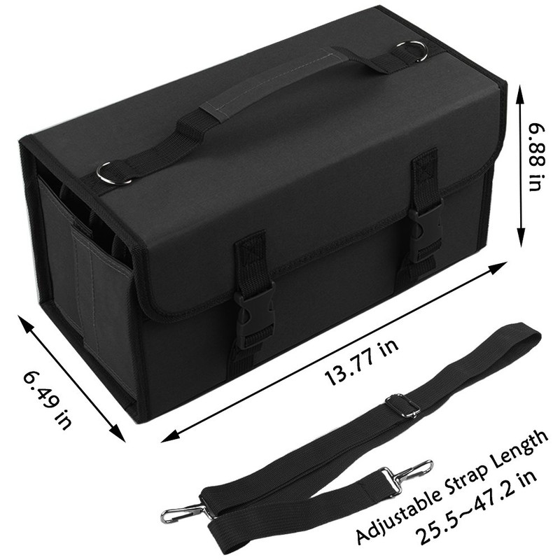 ADVcer Marker Case 120 Storage Holders, Foldable Extendable Oxford Lipstick