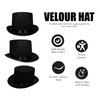 ZANGOC Top Hat Black Velour for Adults – Elegant Black