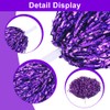 Metal Foil Cheerleading Pom Poms, Cheerleading Stick Handle, Cheerleader Pompoms