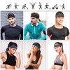 Braylin Headbands for Men, 3-Pack Men's Head-Ties, Breathable Headbands for